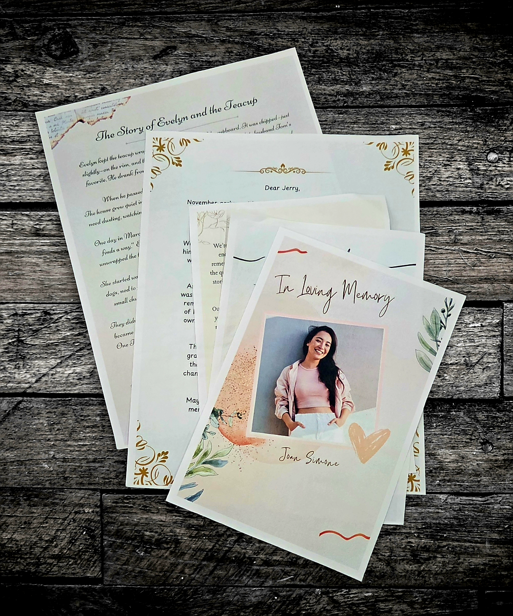 Forever Loved Letters Package