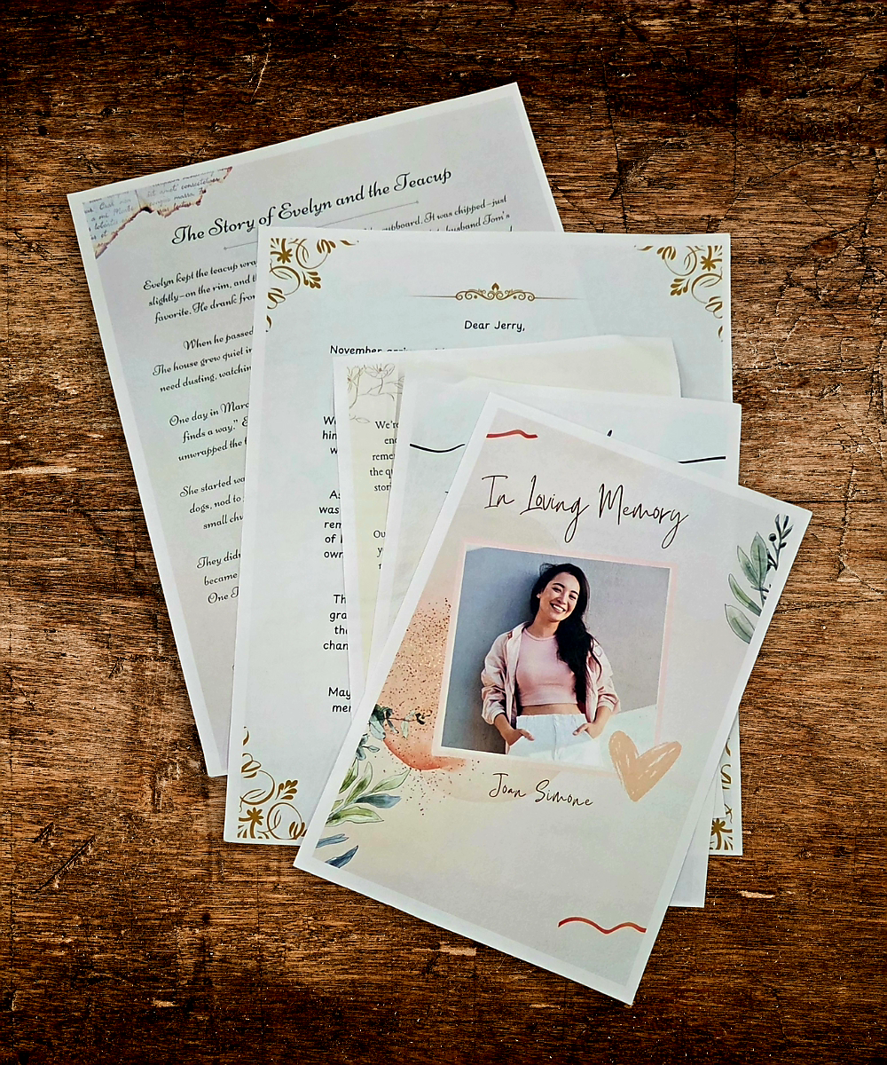 Forever Loved Letters Package