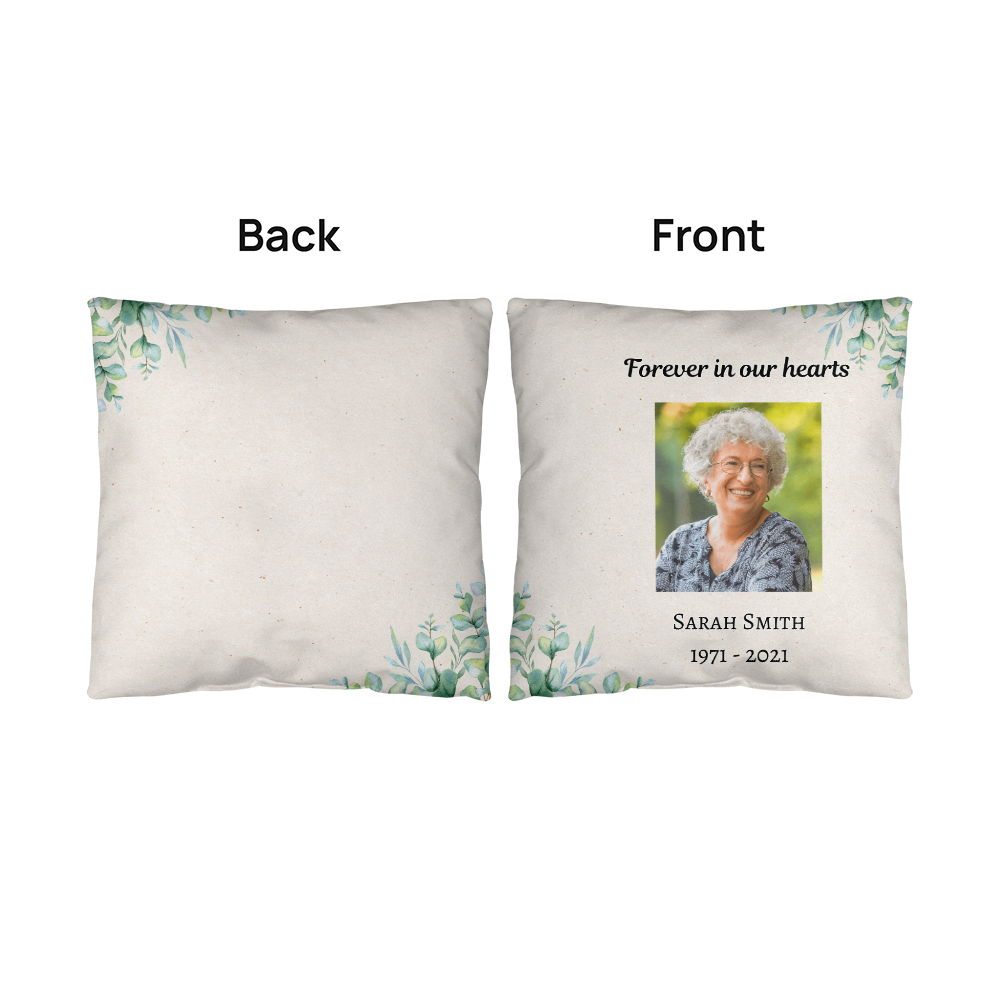 Custom Indoor/Outdoor Memorial Pillow