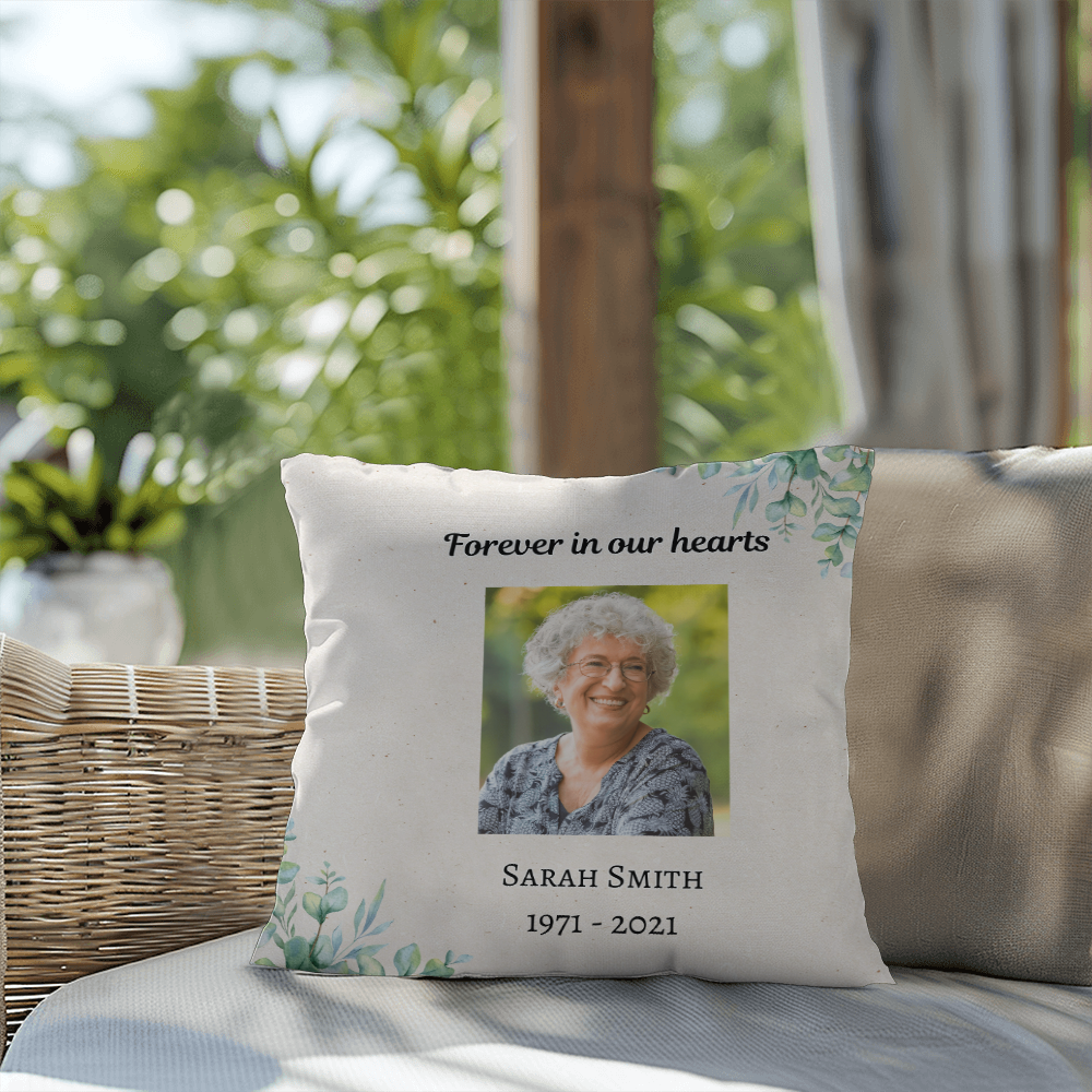 Custom Indoor/Outdoor Memorial Pillow