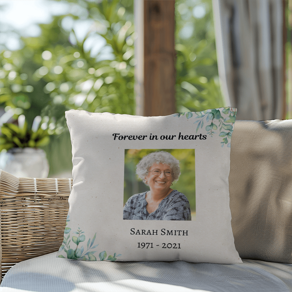 Custom Indoor/Outdoor Memorial Pillow